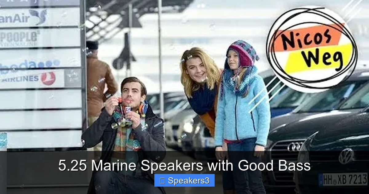 5.25 Marine Speakers with Good Bass