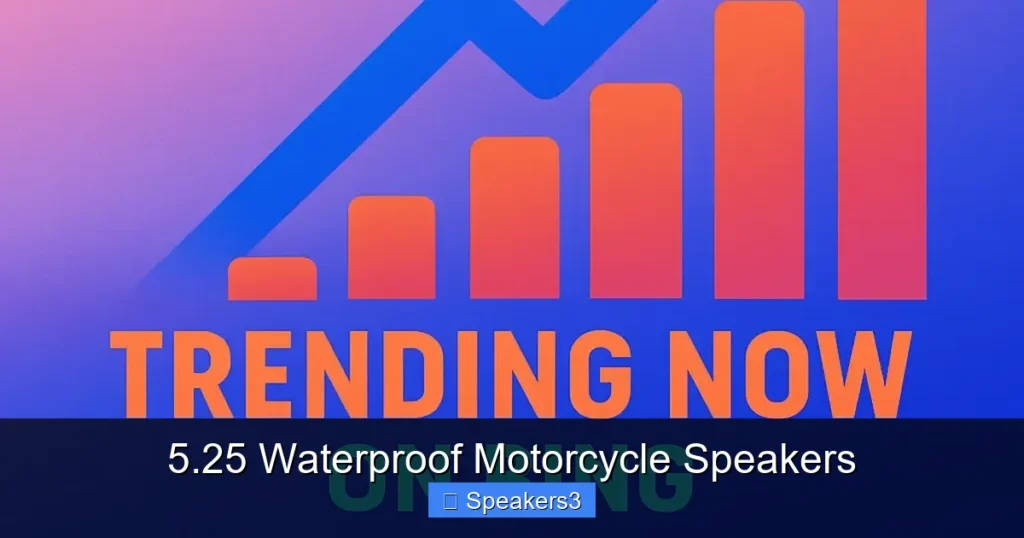 5.25 Waterproof Motorcycle Speakers