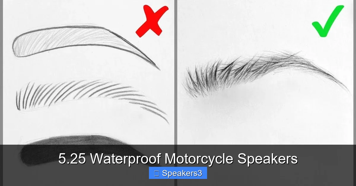 5.25 Waterproof Motorcycle Speakers