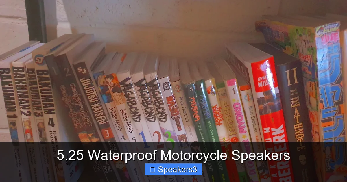 5.25 Waterproof Motorcycle Speakers