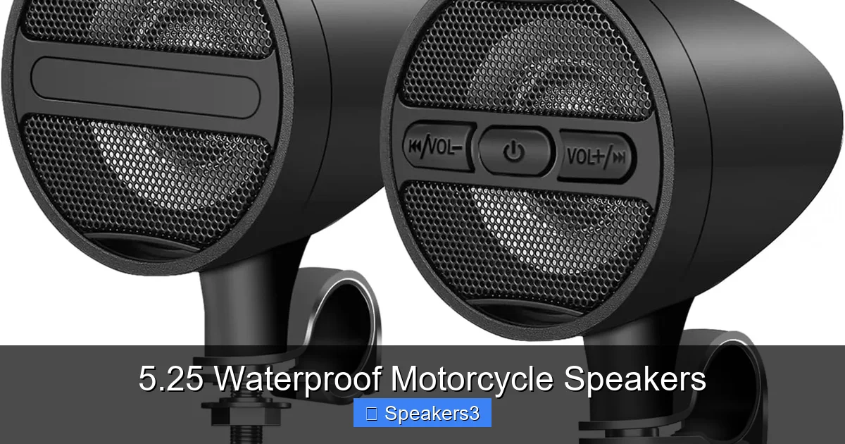 5.25 Waterproof Motorcycle Speakers