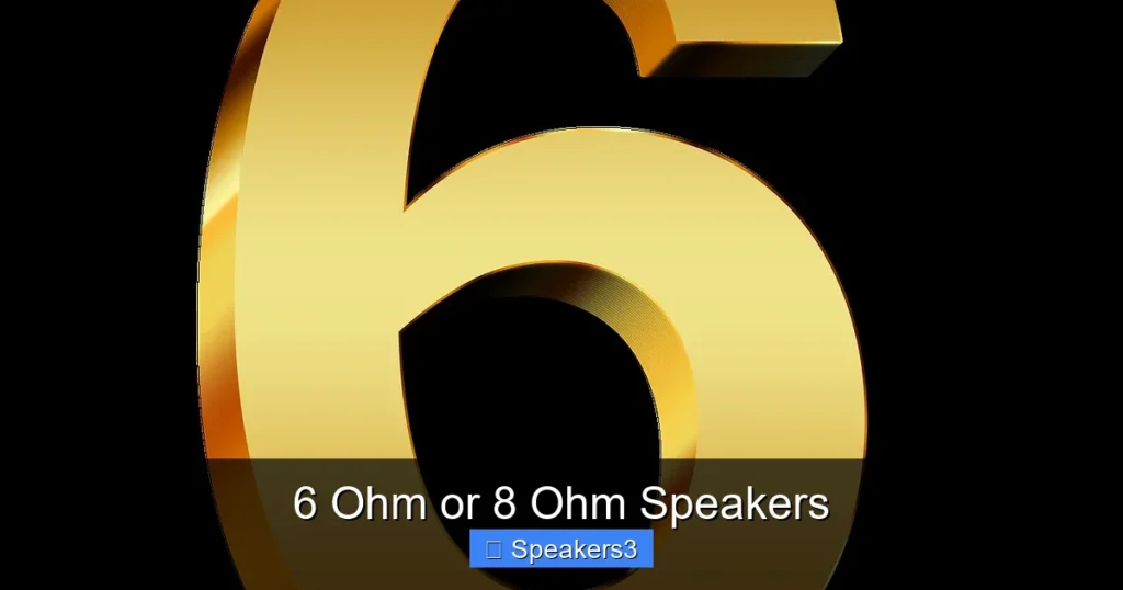6 Ohm or 8 Ohm Speakers
