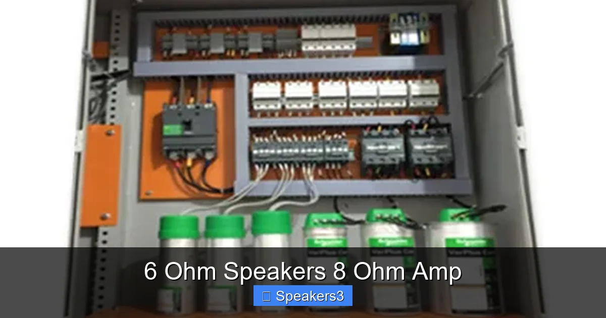 6 Ohm Speakers 8 Ohm Amp