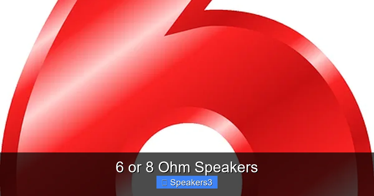 6 or 8 Ohm Speakers