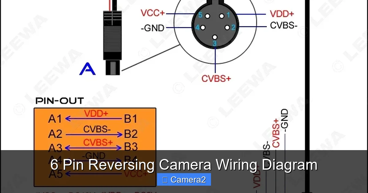6 Pin Reversing Camera Wiring Diagram