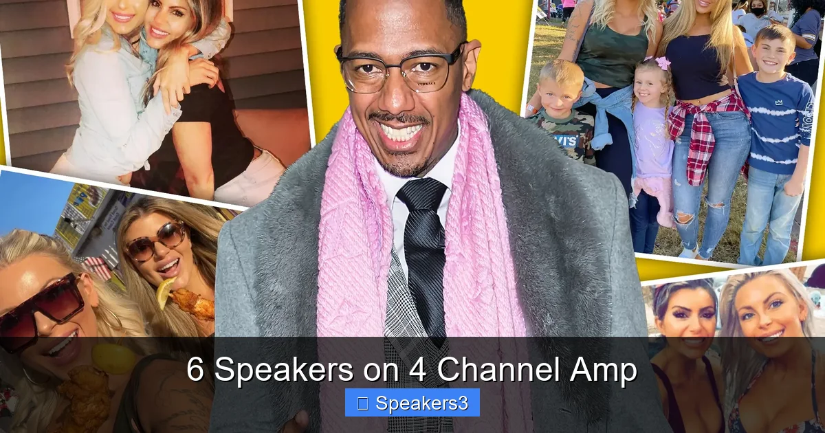 6 Speakers on 4 Channel Amp