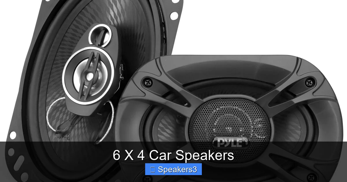 6 X 4 Car Speakers