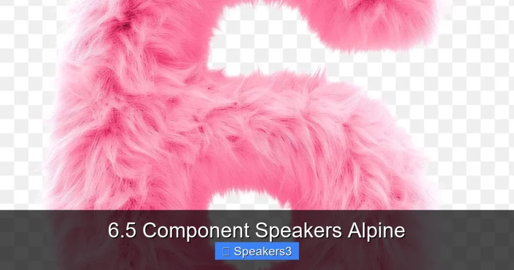 6.5 Component Speakers Alpine