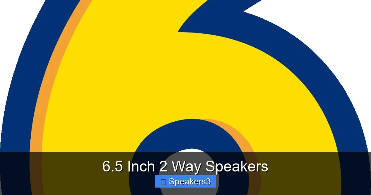 6.5 Inch 2 Way Speakers