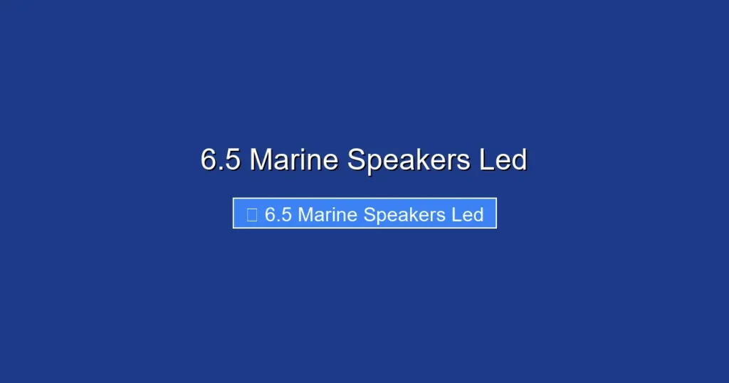 6.5 Marine Speakers Led