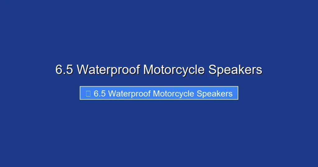 6.5 Waterproof Motorcycle Speakers