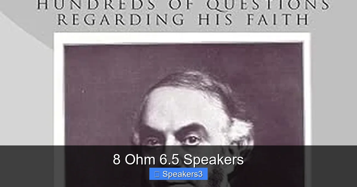 8 Ohm 6.5 Speakers