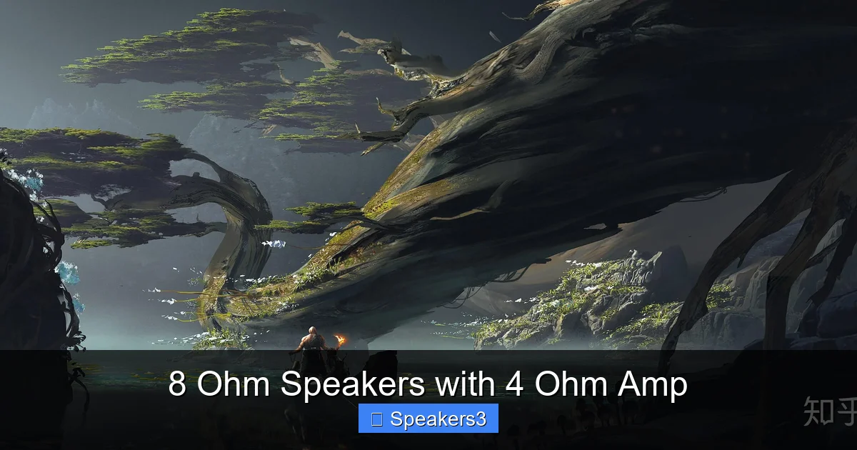 8 Ohm Speakers with 4 Ohm Amp
