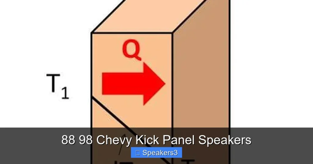 88 98 Chevy Kick Panel Speakers
