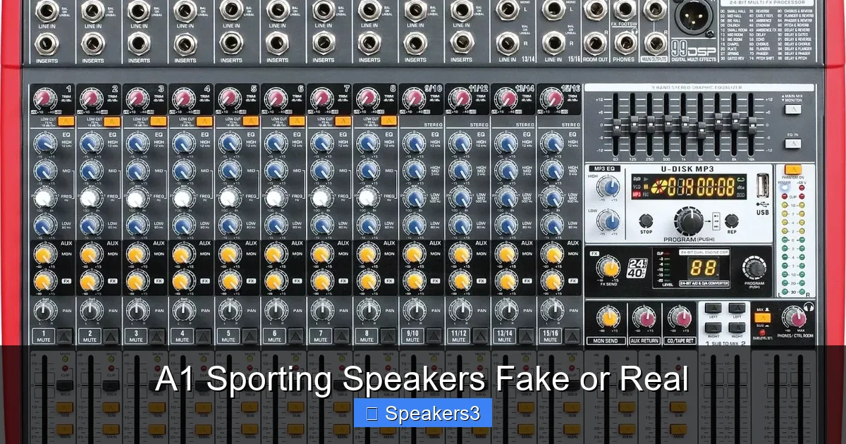 A1 Sporting Speakers Fake or Real
