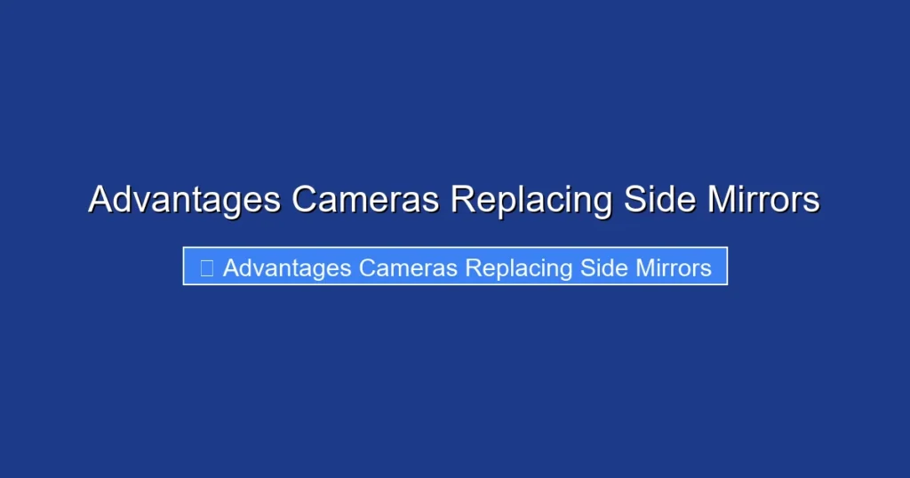Advantages Cameras Replacing Side Mirrors