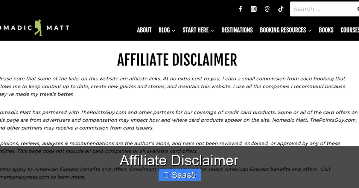 Affiliate Disclaimer