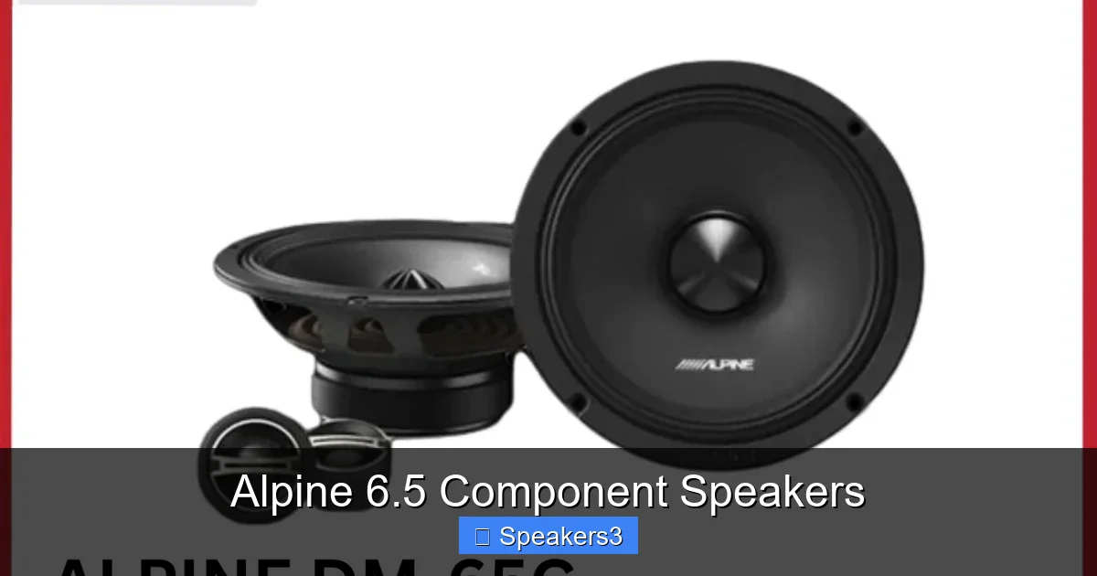 Alpine 6.5 Component Speakers