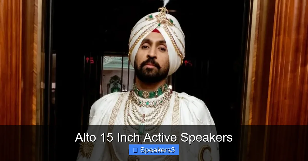 Alto 15 Inch Active Speakers