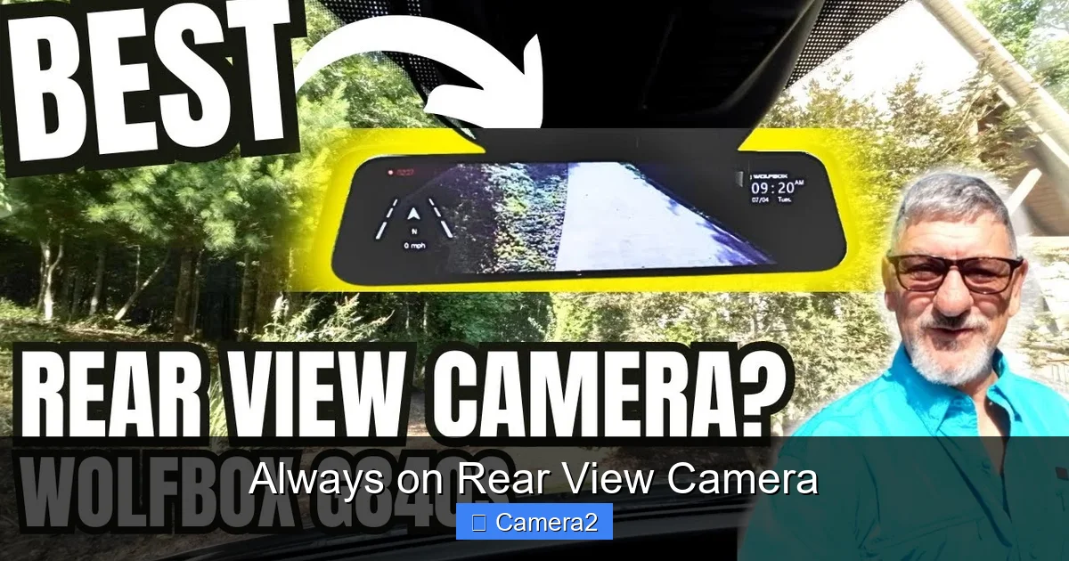 Always on Rear View Camera