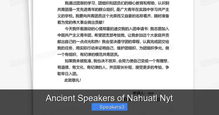Ancient Speakers of Nahuatl Nyt