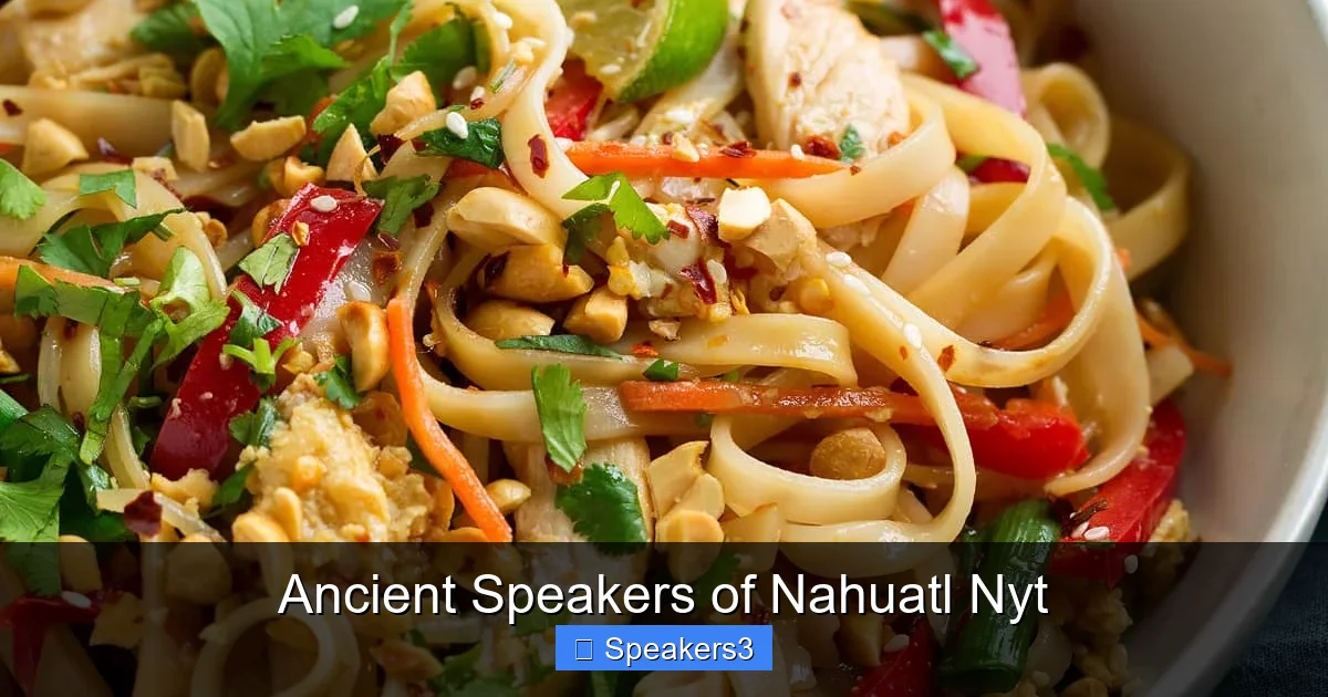 Ancient Speakers of Nahuatl Nyt