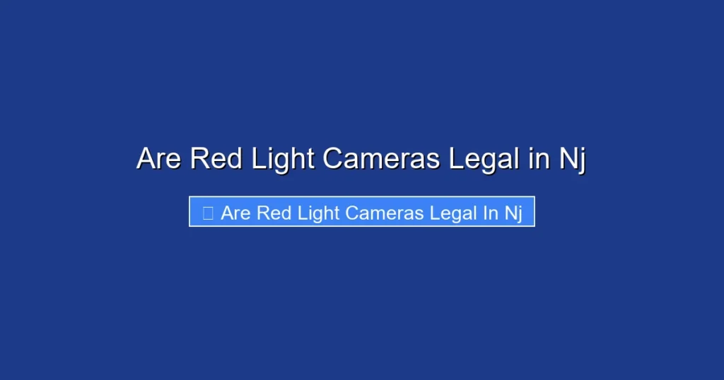 Are Red Light Cameras Legal in Nj