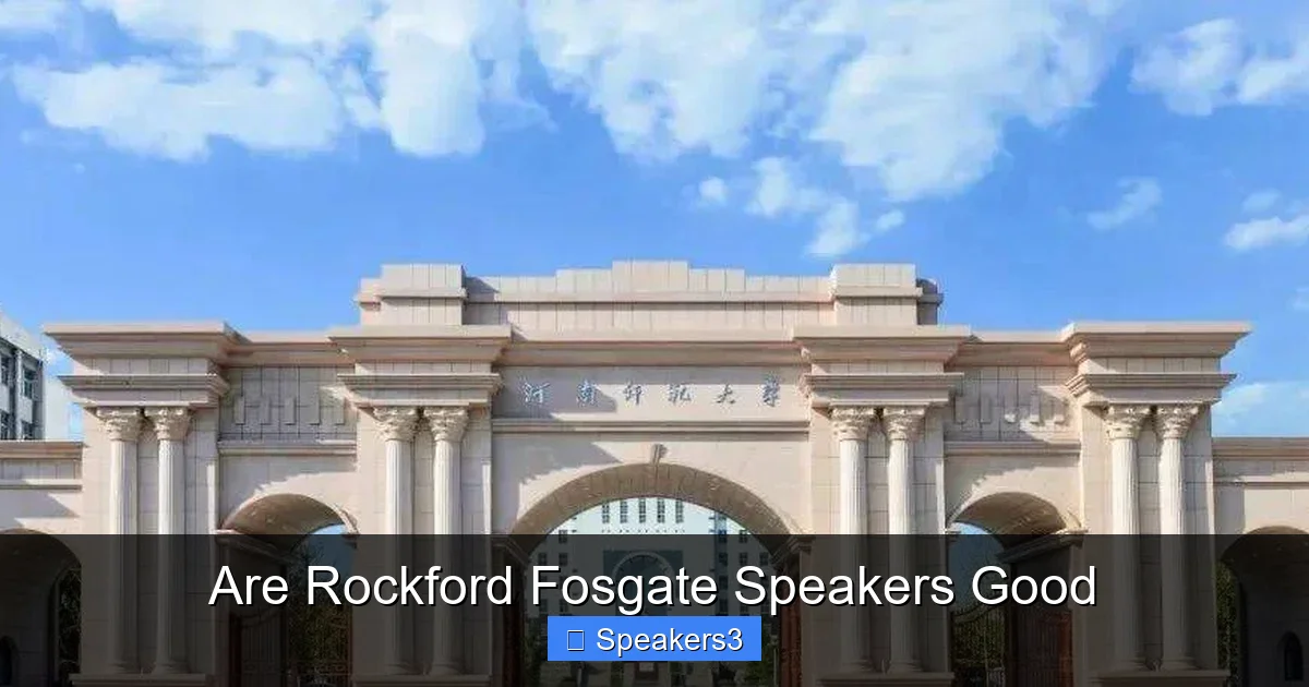 Are Rockford Fosgate Speakers Good