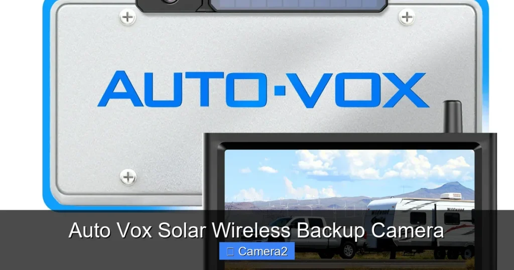 Auto Vox Solar Wireless Backup Camera