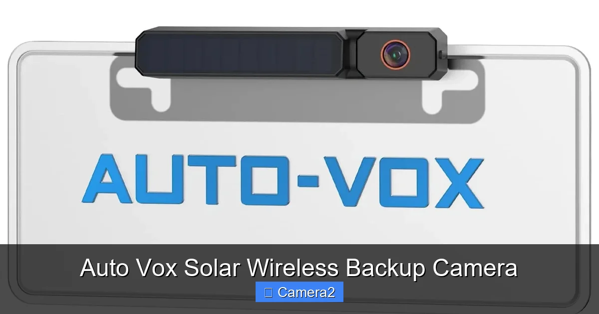 Auto Vox Solar Wireless Backup Camera