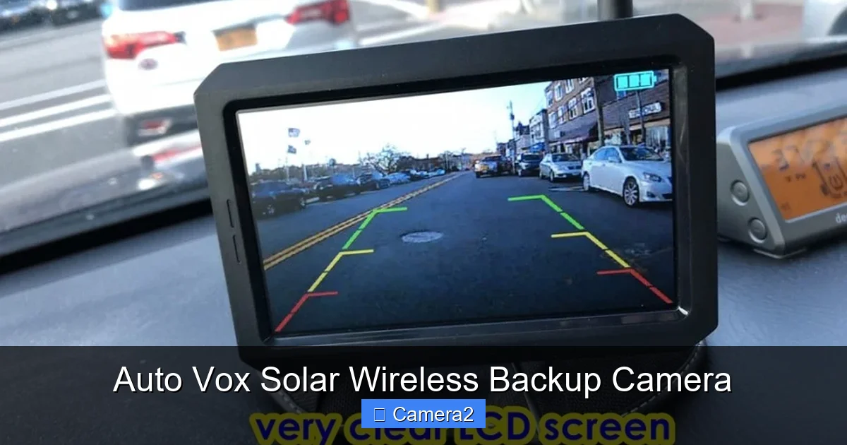 Auto Vox Solar Wireless Backup Camera