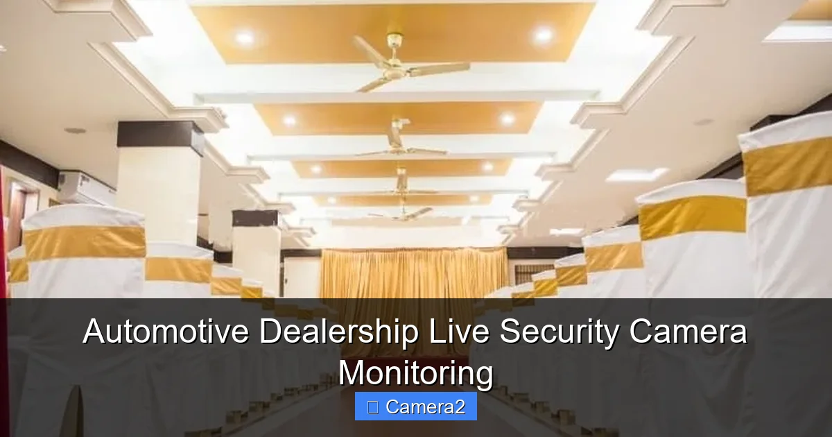 Automotive Dealership Live Security Camera Monitoring