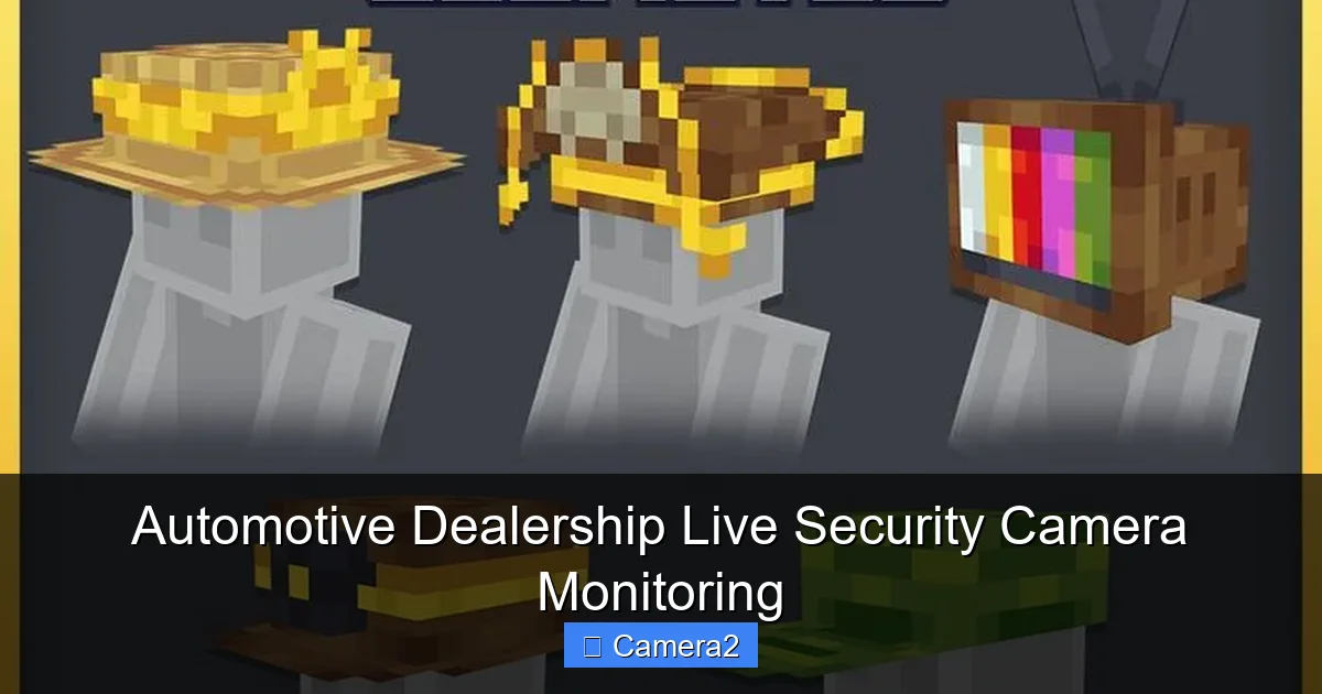 Automotive Dealership Live Security Camera Monitoring