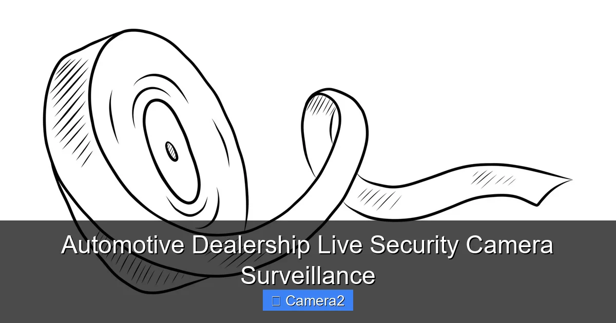 Automotive Dealership Live Security Camera Surveillance