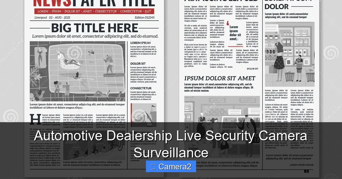 Automotive Dealership Live Security Camera Surveillance