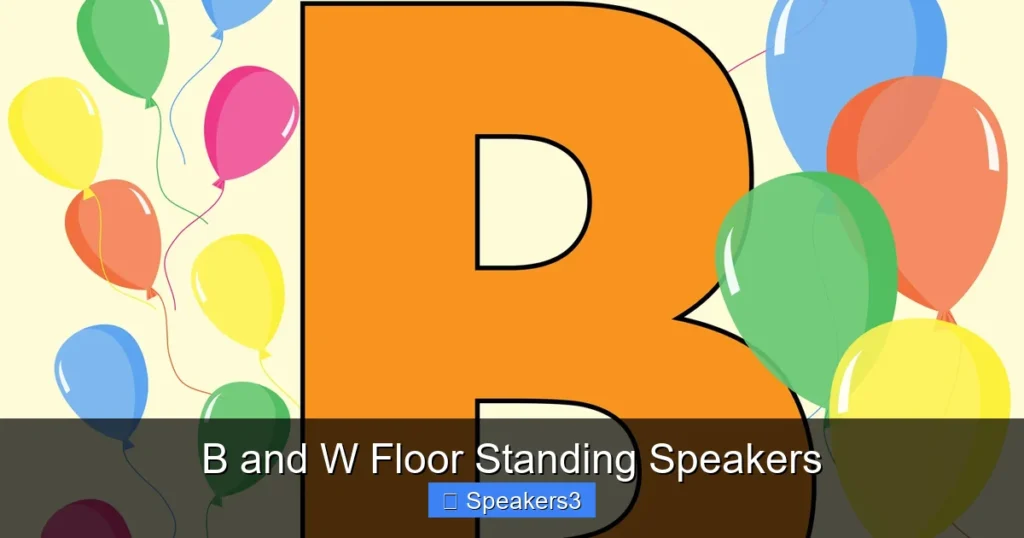 B and W Floor Standing Speakers