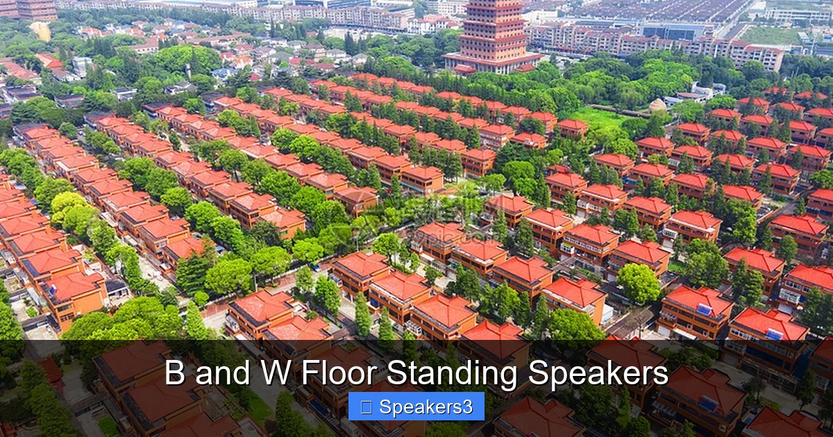 B and W Floor Standing Speakers