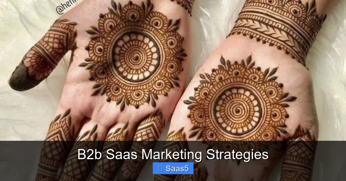 B2b Saas Marketing Strategies