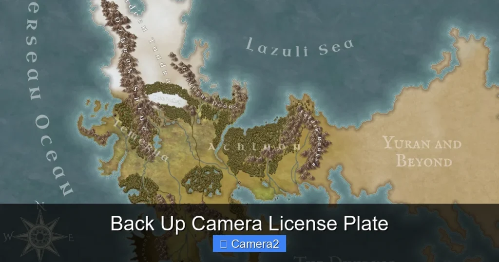 Back Up Camera License Plate