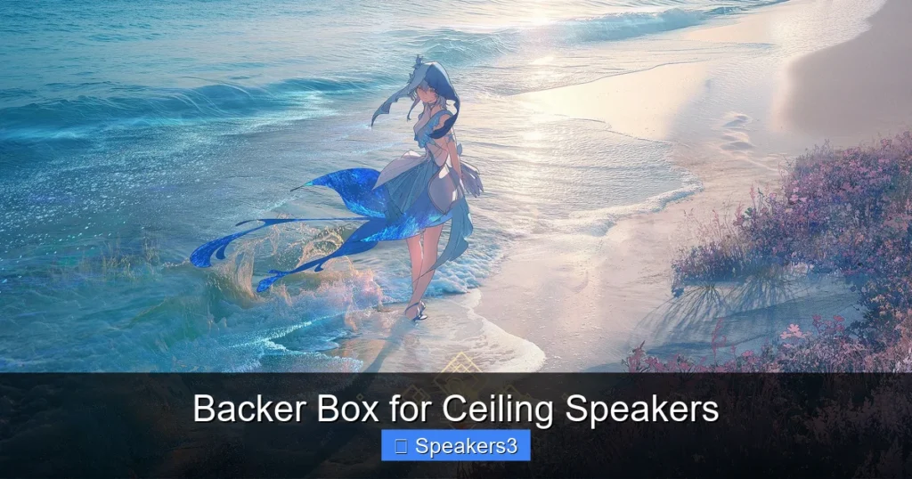 Backer Box for Ceiling Speakers