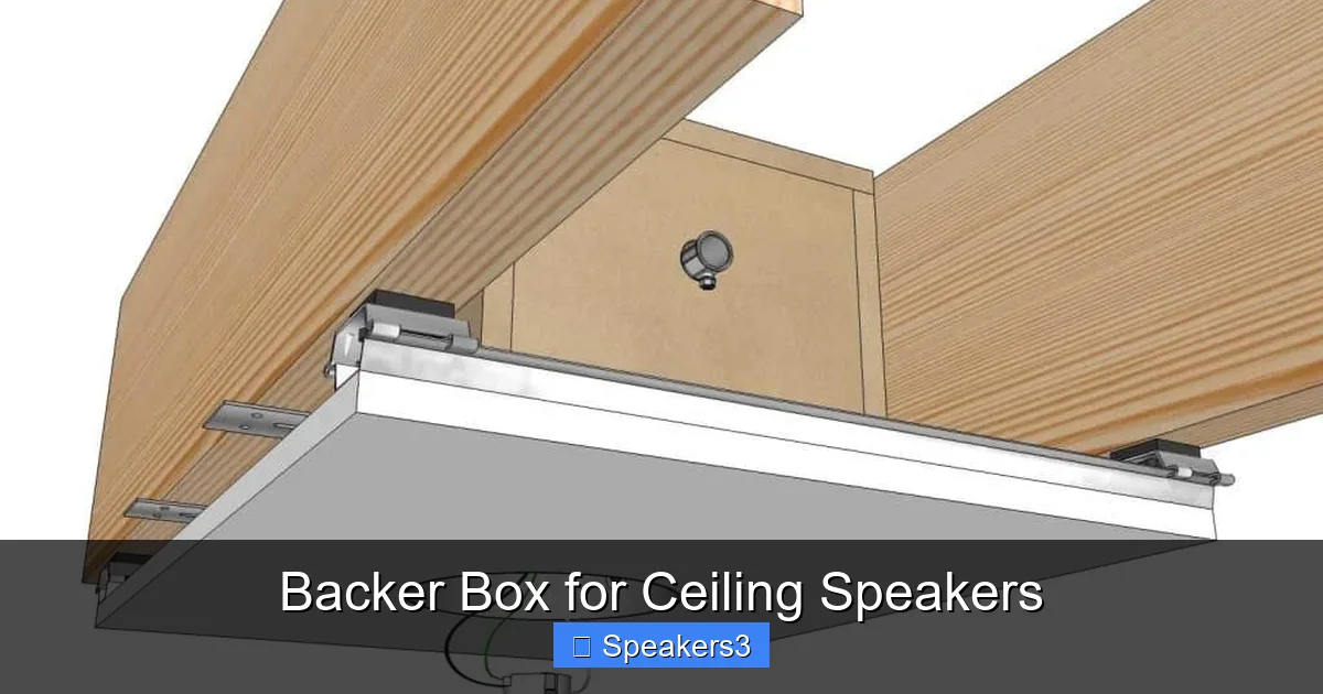 Backer Box for Ceiling Speakers
