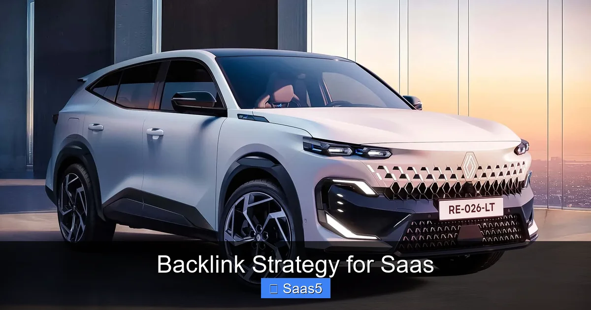 Backlink Strategy for Saas