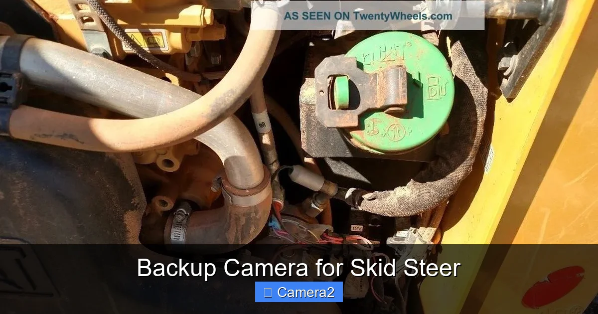 Backup Camera for Skid Steer