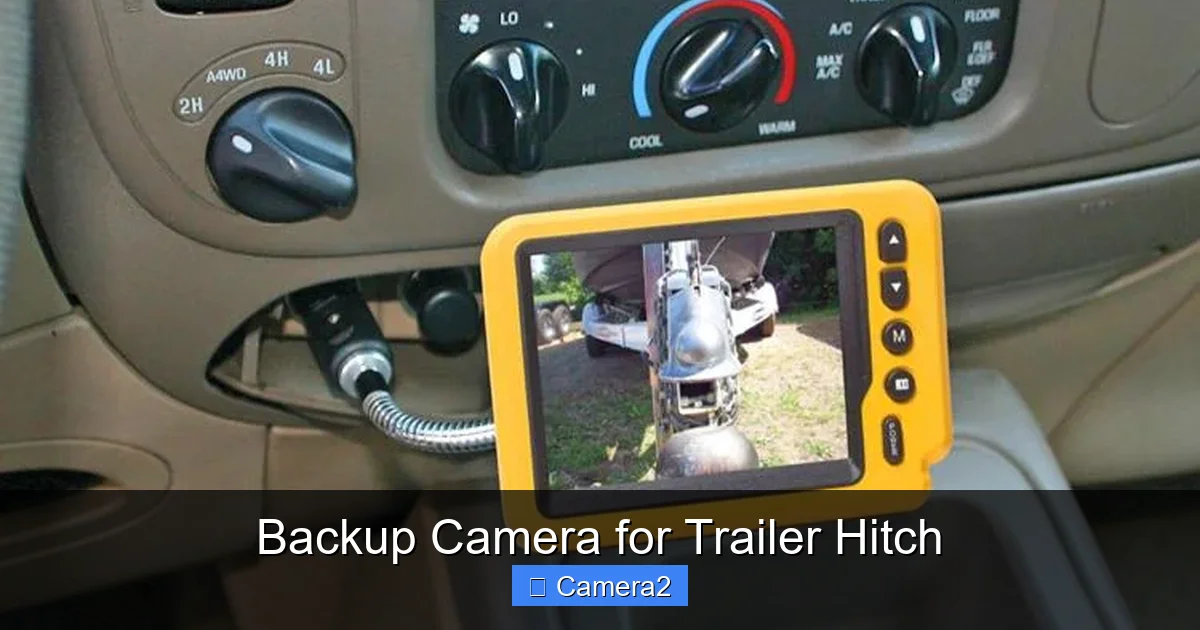 Backup Camera for Trailer Hitch