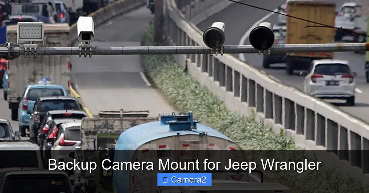 Backup Camera Mount for Jeep Wrangler