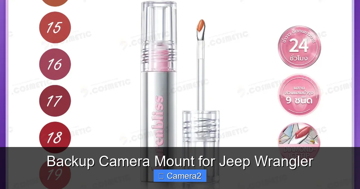 Backup Camera Mount for Jeep Wrangler