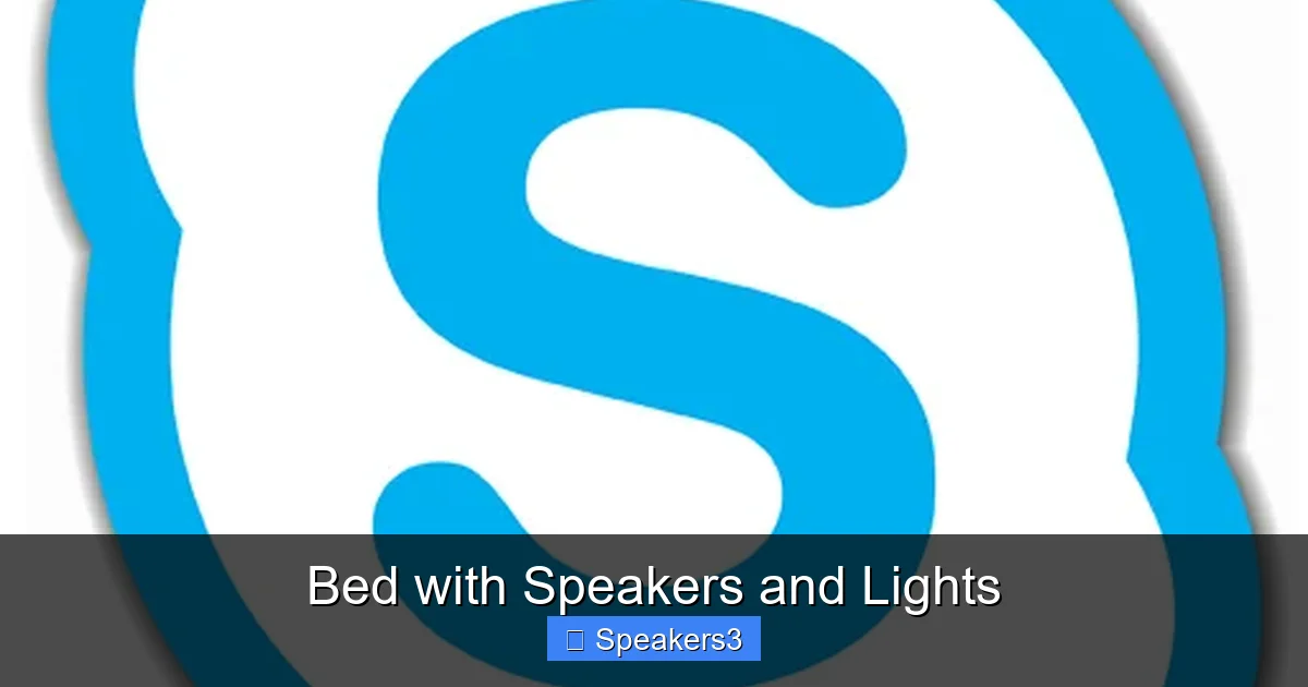 Bed with Speakers and Lights