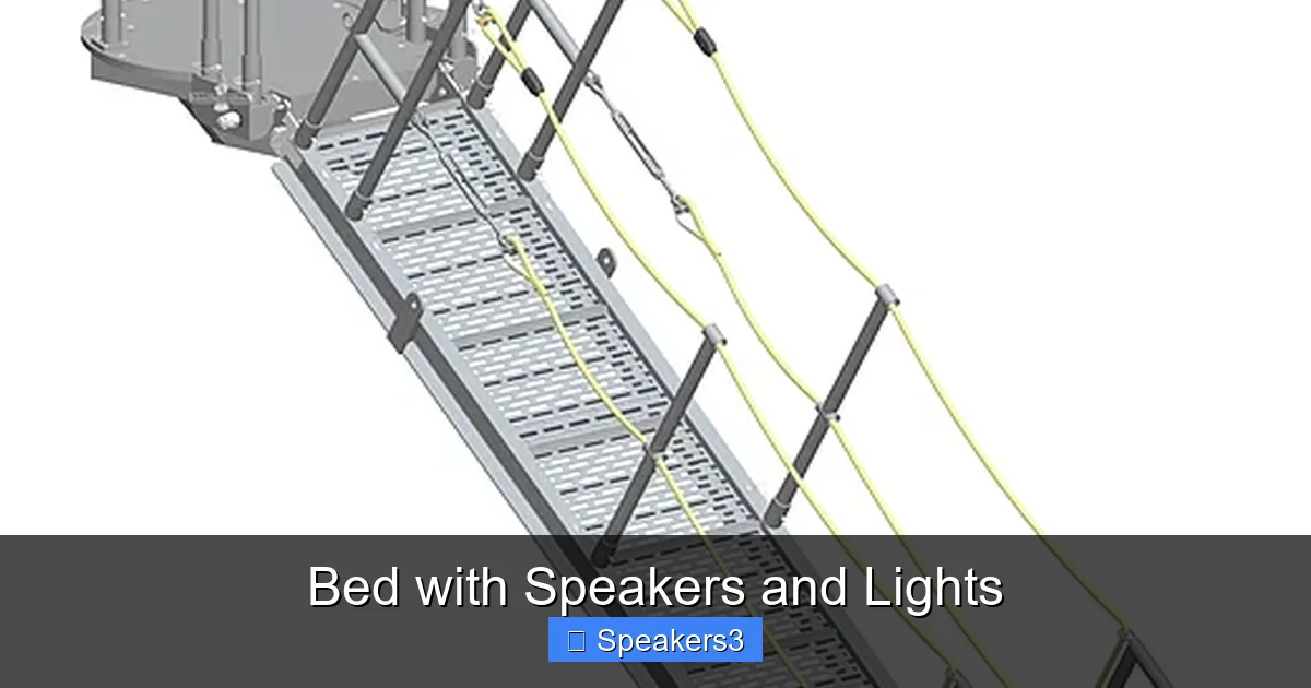 Bed with Speakers and Lights