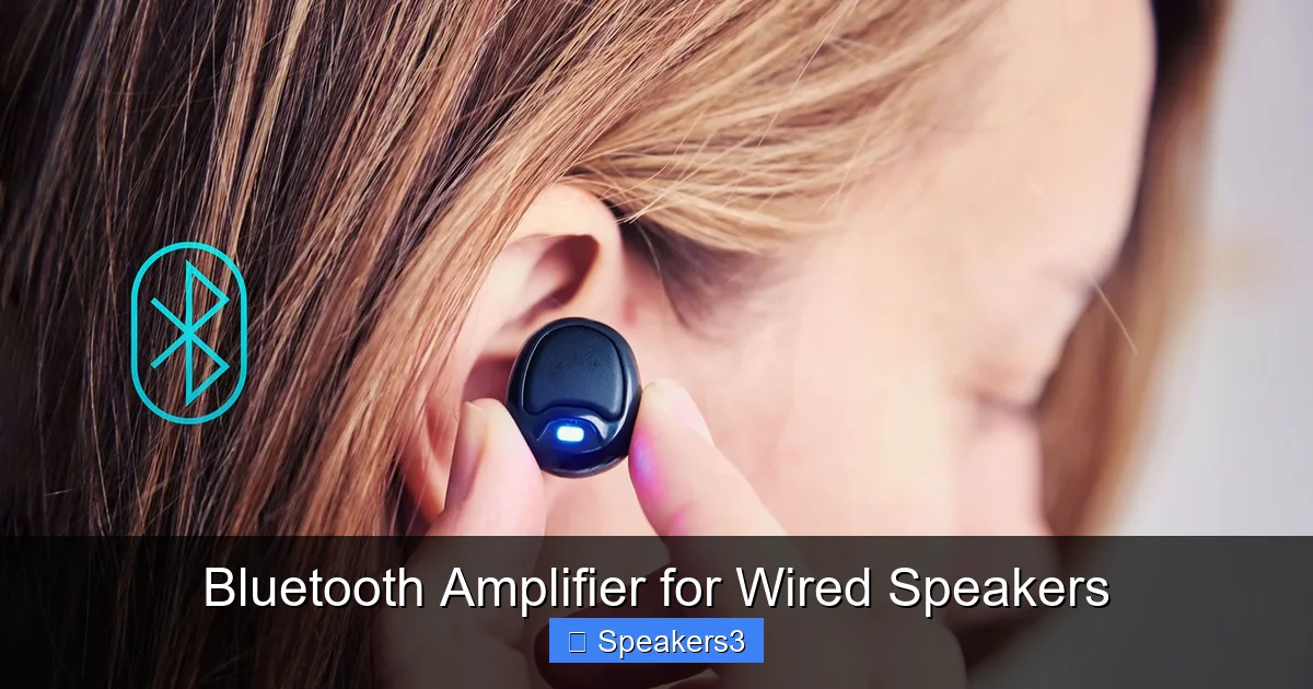 Bluetooth Amplifier for Wired Speakers
