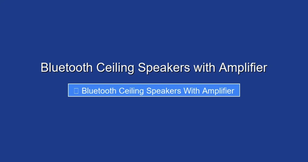Bluetooth Ceiling Speakers with Amplifier